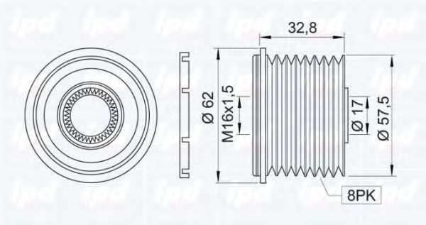 Sistem roata libera, generator