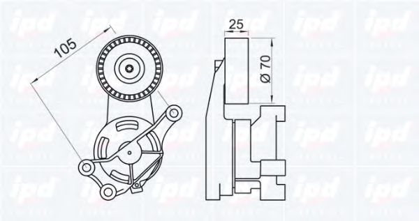 Intinzator curea, curea distributie