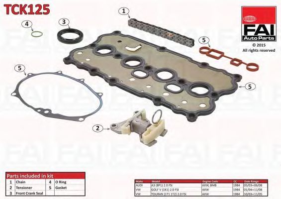 chit lant de distributie VW A3 (03- ) / GOLF V (04- ); ENGINE: AXW, BMB, AWA