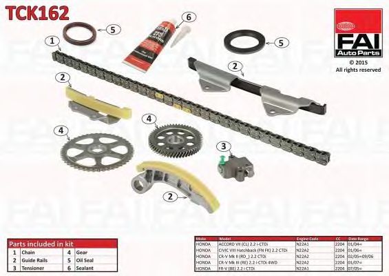 chit lant de distributie HONDA 2,2 I-CDTI 04-