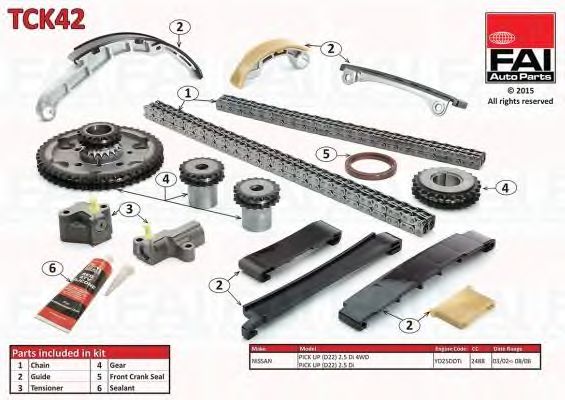 chit lant de distributie NISSAN DOHC PICK UP 2.5DI 02-08