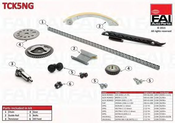 chit lant de distributie OPEL SIGNUM 2.2 DIRECT , VECTRA C 2.2 DIRECT, ZAFIRA (A05) 2.2