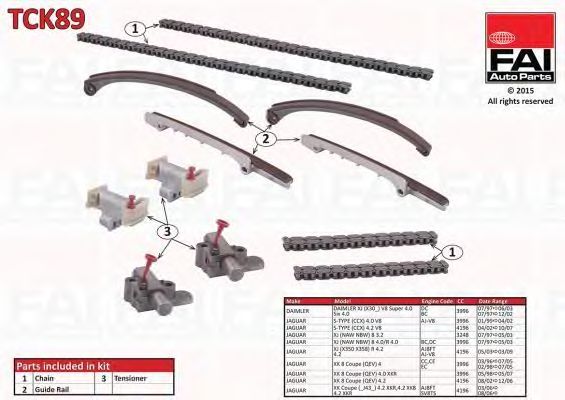 chit lant de distributie JAGUAR S-TYPE (99-07)