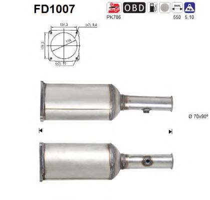 Filtru funingine/particule, sist.de esapament