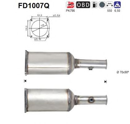 Filtru funingine/particule, sist.de esapament