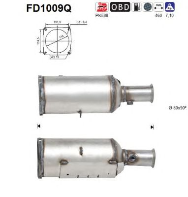 Filtru funingine/particule, sist.de esapament