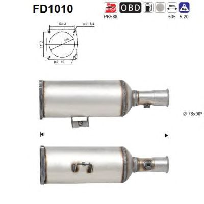 Filtru funingine/particule, sist.de esapament