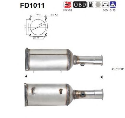 Filtru funingine/particule, sist.de esapament