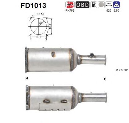 Filtru funingine/particule, sist.de esapament