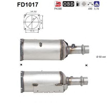 Filtru funingine/particule, sist.de esapament