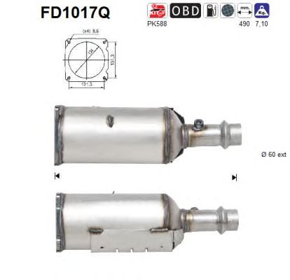 Filtru funingine/particule, sist.de esapament