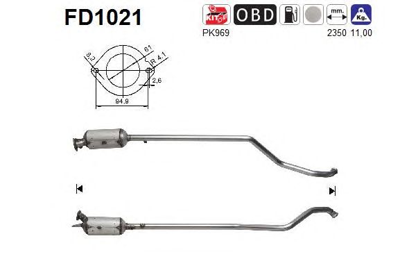 Filtru funingine/particule, sist.de esapament