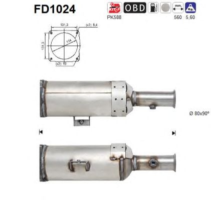 Filtru funingine/particule, sist.de esapament