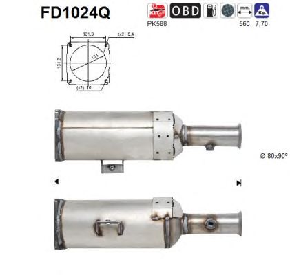 Filtru funingine/particule, sist.de esapament