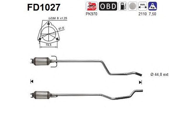 Filtru funingine/particule, sist.de esapament