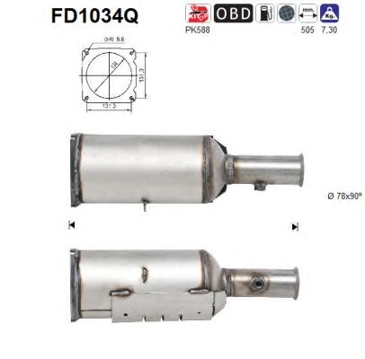 Filtru funingine/particule, sist.de esapament