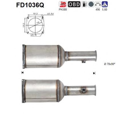 Filtru funingine/particule, sist.de esapament