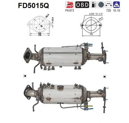 Filtru funingine/particule, sist.de esapament