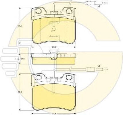 Set frana, frana disc