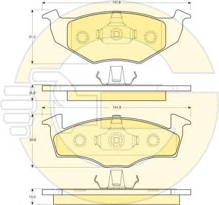 Set frana, frana disc