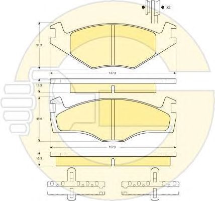 Set frana, frana disc