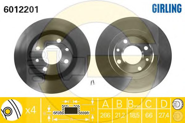 Set frana, frana disc