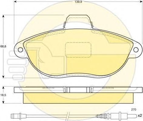 Set frana, frana disc