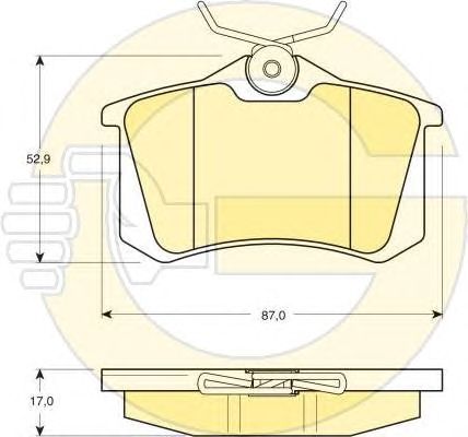 Set frana, frana disc