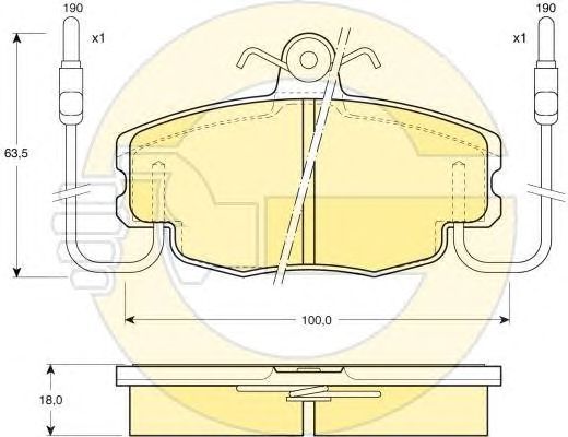 Set frana, frana disc