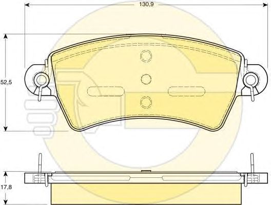 Set frana, frana disc