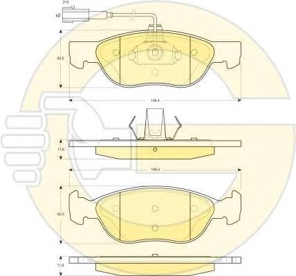 Set frana, frana disc