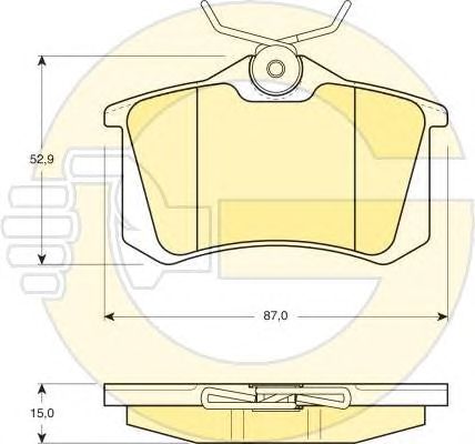 Set frana, frana disc