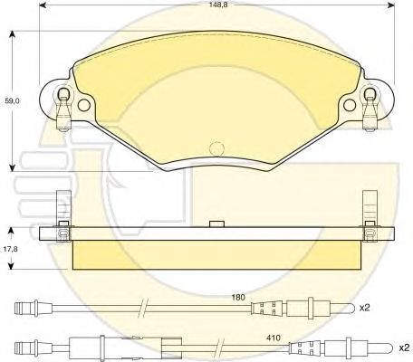 Set frana, frana disc