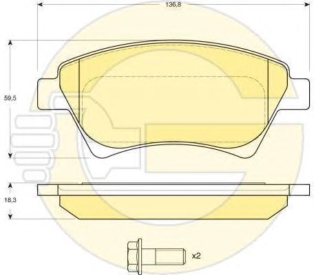 Set frana, frana disc