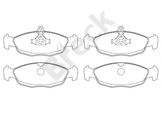 set placute frana,frana disc OPEL ASTRA F/CO