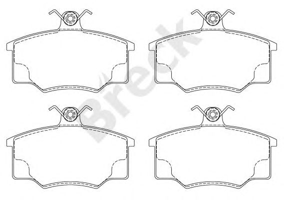 set placute frana,frana disc VW A80 -86