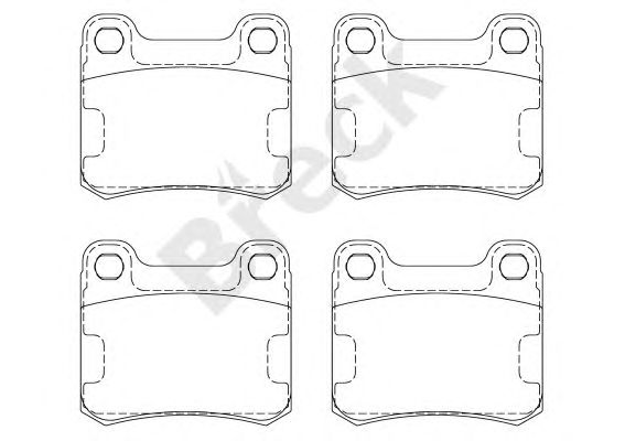 set placute frana,frana disc MERCEDES-BENZ W201 82-93