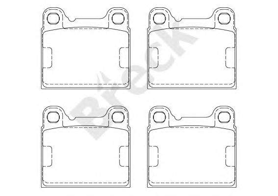 set placute frana,frana disc VOLVO 740/S70