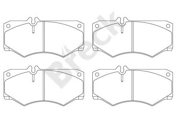 set placute frana,frana disc MERCEDES-BENZ 207-410