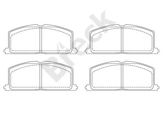 set placute frana,frana disc TOYOTA COROLLA -92