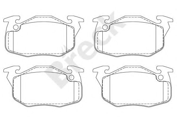 set placute frana,frana disc CITROEN SAXO/106/306