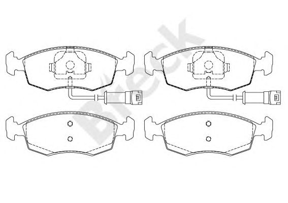 set placute frana,frana disc FORD ESCORT 90-