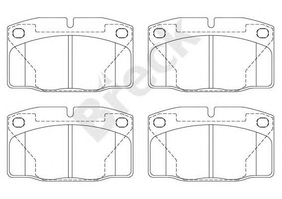 set placute frana,frana disc OPEL CORSA/KADE