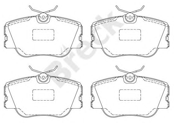 set placute frana,frana disc MERCEDES-BENZ W124/201