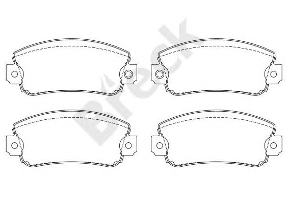 set placute frana,frana disc FIAT UNO/PANDA/REGATA/IBIZA