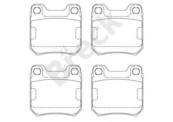 set placute frana,frana disc OPEL VECTRA B