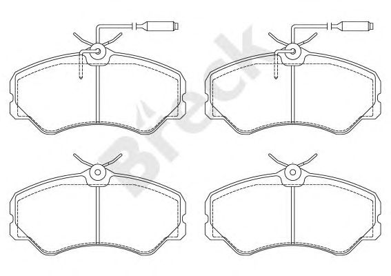 set placute frana,frana disc FIAT DUCATO -94