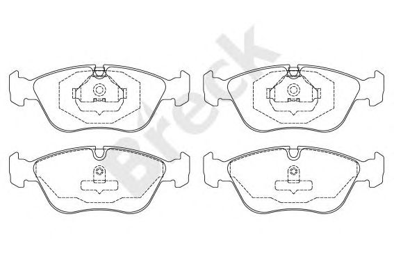 set placute frana,frana disc VOLVO S70