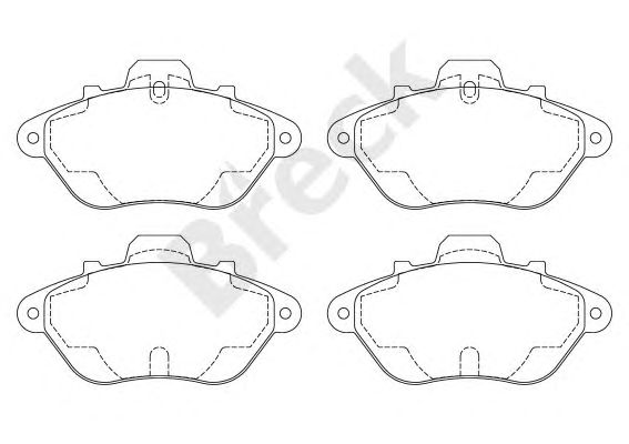 set placute frana,frana disc CITROEN XM