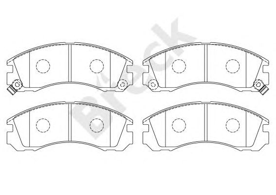 set placute frana,frana disc MITSUBISHI GALANT 97-/OUTLANDER 03-/PAJERO 94-